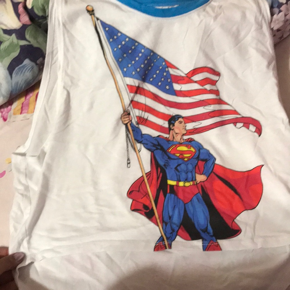Superman Fourth of July Top